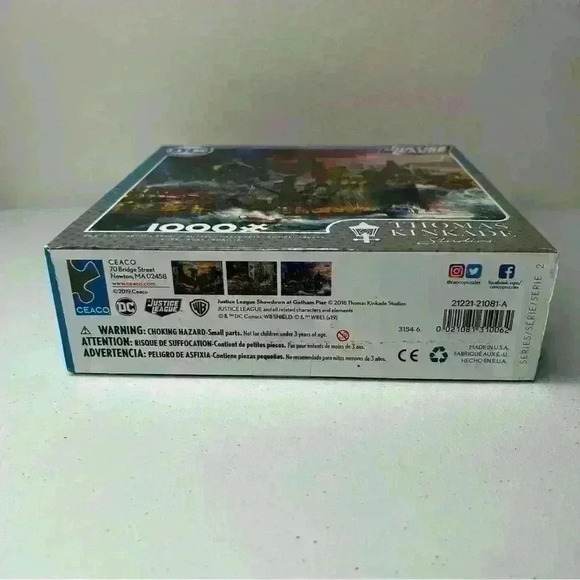 Sealed BNIB Ceaco Thomas Kinkade DC Comics Justice League 1000 Pce Jigsaw Puzzle - Picture 11 of 11